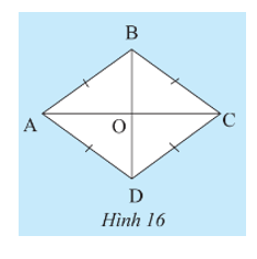 Cho ABCD là một hình bình hành. Giải thích tại sao tứ giác ABCD có bốn cạnh bằng nhau trong mỗi trường hợp sau:  Trường hợp 1: AB = AD. (ảnh 1)