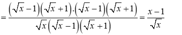 Cho biểu thức A = căn bậc hai x + 1 / x và B = căn bậc hai x / (căn bậc hai x - 1) (ảnh 3)