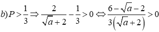 Cho biểu thức P = (1 / (căn bậc hai x + 2) + 1 / (căn bẫ hai x - 2)). (căn bậc hai x - 2) (ảnh 3)