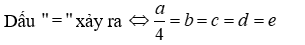 Cho a, b, c, d, e > 0. Chứng minh: a + b + c + d + e > = căn bậc hai a (căn bậc hai b + căn (ảnh 3)