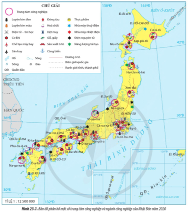 Trình bày sự phát triển của ngành công nghiệp Nhật Bản (ảnh 1)