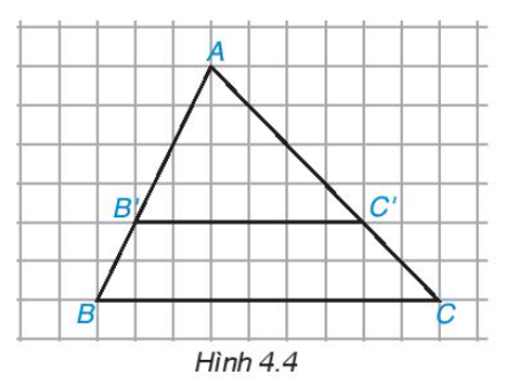 Cho tam giác ABC và một điểm B’ nằm trên cạnh AB. Qua điểm B’, ta vẽ một đường thẳng song song với (ảnh 1)