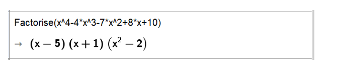  Phân tích các đa thức sau thành nhân tử:  a) x^4 – 4x^3 – 7x^2 + 8x + 10; (ảnh 1)