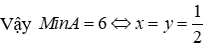 Cho x, y > 0 và x + y = 1. Tìm GTNNcura biểu thức A = 1 / (x^2 + y^2) + 1/xy (ảnh 6)