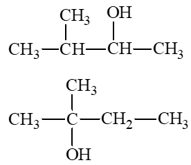 Thực hiện phản ứng tách nước các alcohol có cùng công thức phân tử C5H11OH thu được sản phẩm chính là 2-methylbut-2-ene. Hãy xác định công thức cấu tạo của các alcohol này. (ảnh 2)