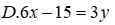 Cho phương trình 2x - y = 5. Phương trình nào sau đây kết hợp với phương trình đã  (ảnh 4)