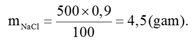 Từ sodium chloride, nước và những dụng cụ cần thiết, nêu cách pha 500 gam dung dịch sodium chloride 0,9%. (ảnh 1)