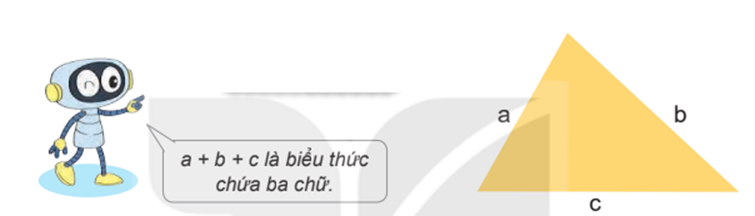 Tính chu vi hình tam giác, biết:  a = 50 dm, b = 61 dm, c = 72 dm (ảnh 1)