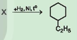 Hydrogen hoá hoàn toàn arene X (công thức phân tử C8H10) có xúc tác nickel thu được sản phẩm là ethylcyclohexane.  (ảnh 1)