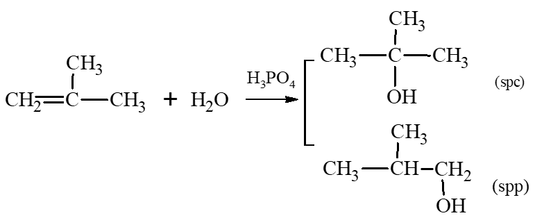 Viết phương trình hoá học của các phản ứng: a) Propene tác dụng với hydrogen, xúc tác nickel. b) Propene tác dụng với nước, xúc tác H3PO4. c) 2 – methylpropene tác dụng với nước, xúc tác acid H3PO4. (ảnh 1)