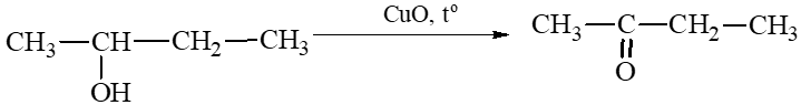 Viết công thức cấu tạo sản phẩm của phản ứng khi oxi hoá các alcohol sau bằng CuO đun nóng: (ảnh 2)