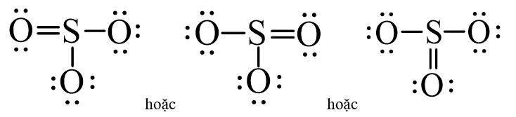 Viết các công thức Lewis cho mỗi phân tử sau: SO2 và SO3? (ảnh 2)
