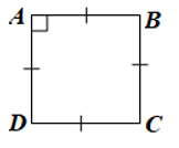 Cho hình thoi ABCD có góc A = 90 độ. Chứng minh ABCD là hình vuông. (ảnh 1)