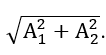 Trên mặt nước có 2 nguồn sóng kết hợp dao động cùng pha. Tại một điểm M trên mặt nước, biên độ của sóng do mỗi nguồn tạo ra là A_1 và A_2,  (ảnh 1)