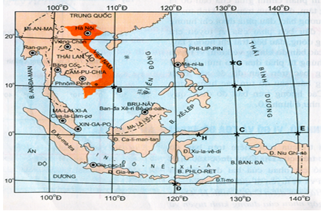 a. Quan sát lược đồ sau cho biết:  - Hướng bay từ Hà Nội đến  Băng Cốc và Manila?  (ảnh 1)