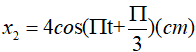 Một vật tham gia đồng thời hai dao động điều hoà cùng phương, có phương trình lần lượt là (ảnh 2)
