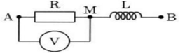 Cho mạch điện xoay chiều gồm điện trở thuần và cuộn cảm thuần mắc nối tiếp như hình vẽ (ảnh 1)