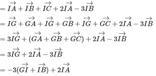 Cho tam giác ABC. Xác định I sao cho 3 vecto IA - 2 vecto IB + vecto IC (ảnh 2)