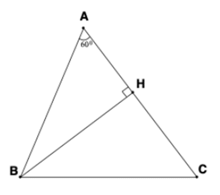 Cho tam giác ABC nhọn. Chứng minh rằng BC2 = AB^2 + AC^2 - 2AB.AC  (ảnh 1)