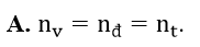 Gọi nđ,nt và nv lần lượt là chiết suất của một môi trường trong suốt đối với các ánh sáng (ảnh 1)