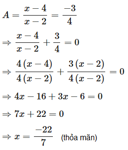 Cho biểu thức A = (x + 2) / (x + 3) - 5 / (x^2 + x - 6) + 1/(2 - x) a) Tìm điều (ảnh 3)