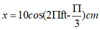 Một vật thực hiện đồng thời hai dao động điều hoà cùng phương cùng tần số f , biên độ và pha ban đầu lần lượt là (ảnh 3)