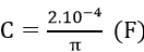 Đặt một điện áp xoay chiều u=100√2  cos⁡(100t) (V) vào hai đầu đoạn mạch R, L, C mắc nối tiếp. Biết R = 50 (), cuộn cảm thuần có độ tự cảm L=1/π  (H) và tụ điện có điện dung C=(2.〖10〗^(-4))/π  (F). Cường độ hiệu dụng của dòng điện trong đoạn mạch này có độ lớn bằng bao nhiêu? (ảnh 3)