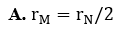 Hai điểm M và N gần dây dẫn thẳng dài mang dòng điện, cách dây dẫn lần lượt là rN, r,M. Độ lớn cảm ứng (ảnh 1)