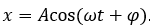 Phương trình dao động của một chất điểm là x= Acos (wt +phi). Công thức tính gia tốc (ảnh 1)