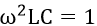 Đặt vào hai đầu đoạn mạch RLC mắc nối tiếp một điện áp xoay chiều u=U_0 cos⁡(ωt). Biểu thức nào sau đây đúng cho trường hợp mạch có cộng hưởng điện? A. ωLC=1	B. ωLC=R^2	C. RLC=ω	D. ω^2 LC=1 (ảnh 4)