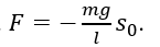 Một con lắc đơn có chiều dài l, vật nhỏ khối lượng m, đang dao động điều hòa ở nơi có gia tốc trọng trường g với biên độ cong s_0.  (ảnh 2)