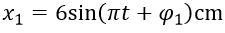 Một vật tham gia đồng thời hai dao động điều hòa cùng phương, có phương trình lần lượt (ảnh 1)