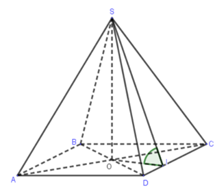 Cho hình chóp S.ABCD có đáy ABCD là hình thoi tâm O, AB = a, góc BAD = 60 độ (ảnh 1)