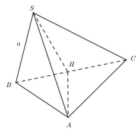 Cho hình chóp S.ABC có đáy là tam giác vuông, cạnh huyền BC = a. Hình chiếu vuông góc của S lên mặt (ABC) trùng với trung điểm BC. Biết SB = a. Số đo của góc giữa SA và mặt phẳng (ABC) bằng (ảnh 1)