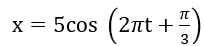Dao động tổng hợp của hai dao động thành phần có dạng x= 5 cos( bi2t+ bi/3) . Biết rằng dao động thành phần,dao động thành phần (ảnh 1)