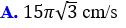 Con lắc lò xo dao động điều hòa với phương trình: x = 5cos(6pit + pi/2) (cm). Vận tốc của (ảnh 3)