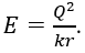 Cường độ điện trường gây bởi một điện tích Q>0 tại điểm M cách nó một khoảng r được xác định bằng công thức nào sau đây? (ảnh 3)