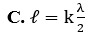 Cho k là số nguyên dương,  landa là bước sóng của sóng truyền trên 1 sợi dây đàn hồi có chiều dài l (ảnh 3)
