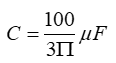 Mạch RLC nối tiếp có R=100 ôm ;  L= 2/ bi H, f=50Hz. Biết i nhanh pha hơn u một góc bi/4( rad)  . Điện dung C có giá trị là ? (ảnh 3)