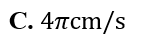 Một chất điểm dao động điều hòa với phương trình x= 2cos (pi+2t) cm,t được tính bằng (ảnh 4)