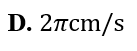 Một chất điểm dao động điều hòa với phương trình x= 2cos (pi+2t) cm,t được tính bằng (ảnh 5)