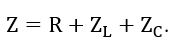 Công thức tính tổng trở của đoạn mạch RLC mắc nối tiếp là A. Z=√(R^2-(Z_L+Z_C )^2 ).	 (ảnh 4)