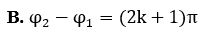 Một vật tham gia động thời hai dao động điều hòa cùng phương với các phương trình (ảnh 4)