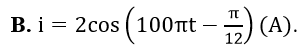 Đặt điện áp u= 80 căn bậc hai 2 cos (100 pi t - pi/4 ) (V) vào hai đầu đoạn mạch mắc nối tiếp gồm điện trở thuần (ảnh 3)