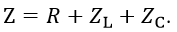 Đặt một điện áp xoay chiều vào hai đầu một đoạn mạch có điện trở R, tụ điện và cuộn cảm thuần mắc nối tiếp thì dung kháng và cảm kháng của đoạn mạch lần lượt là Z_C và Z_L. Tổng trở của đoạn mạch được tính bằng công thức nào sau đây? (ảnh 4)