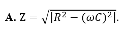 Đặt điện áp u= U0 cos (wt) vào hai đầu đoạn mạch gồm điện trở R và tụ điện có điện dung (ảnh 1)
