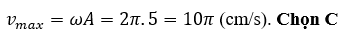 Một vật dao động điều hòa theo phương trình x = 5cos(2pit + pi/6) (x tính bằng cm (ảnh 2)