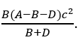 Cho một hạt nhân khối lượng A đang đứng yên thì phân rã thành hai hạt nhân có khối lượng B và D. Cho vận tốc của ánh sáng là c. Động năng của hạt D là (ảnh 4)