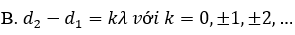 Xét thí nghiệm giao thoa sóng ở mặt nước với hai nguồn kết hợp dao động cùng  (ảnh 3)