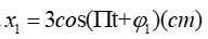 Một vật tham gia đồng thời hai dao động điều hoà cùng phương, có phương trình lần lượt là  x1= 3 cos (bi t+ phí ) (cm) (ảnh 1)